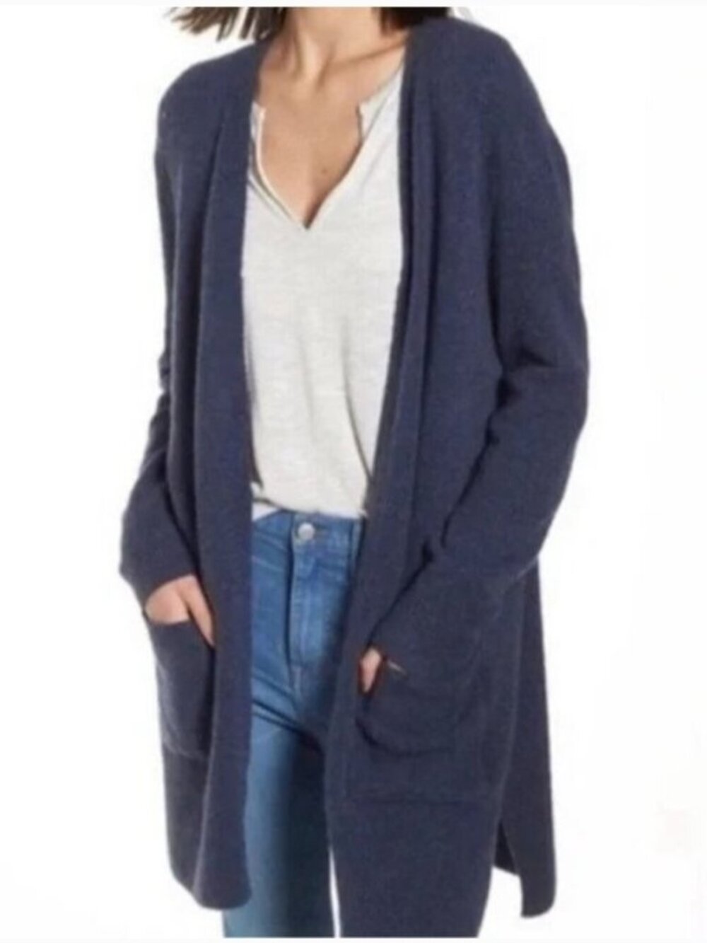 Kent Cardigan Sweater navy - Picture 2 of 2
